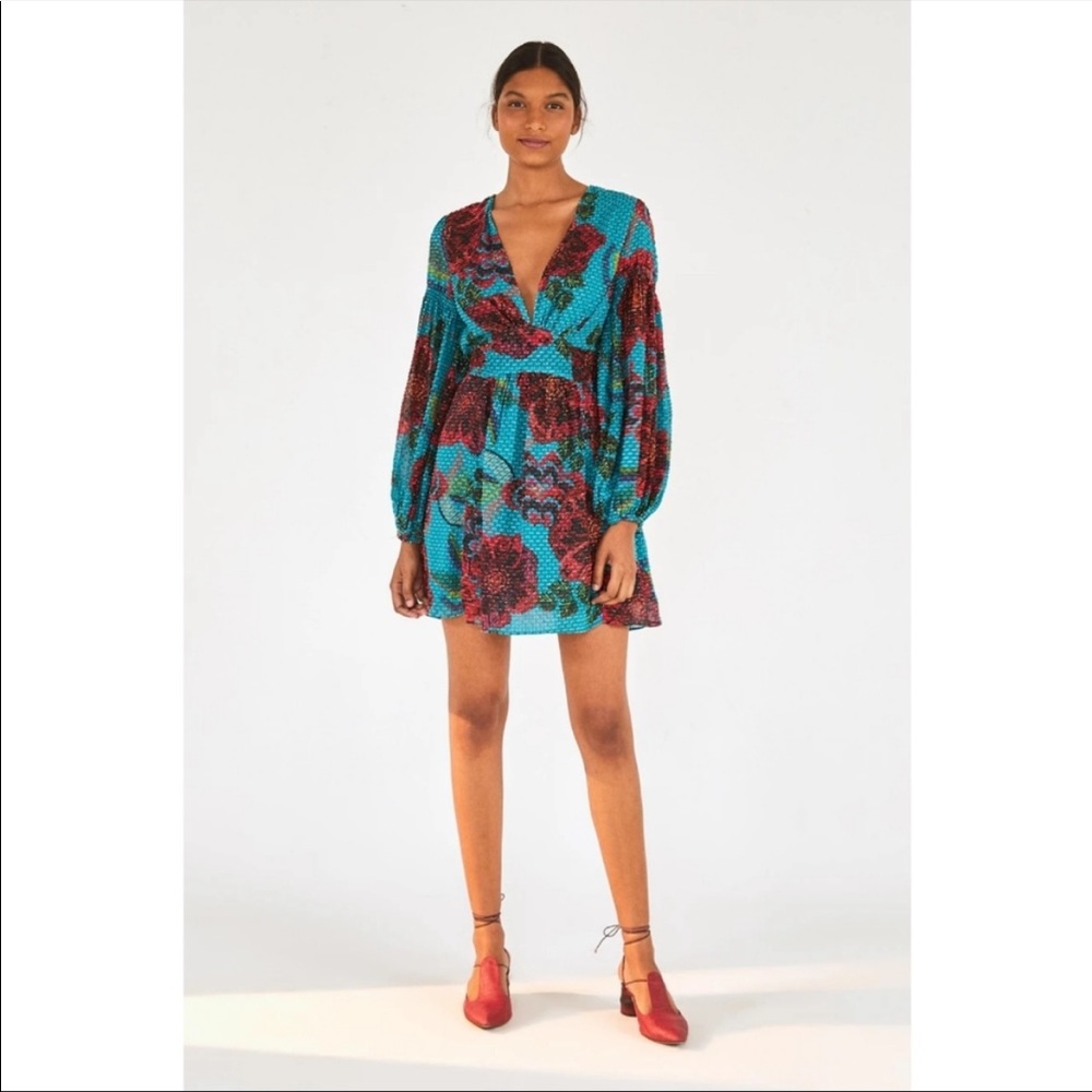 Farm Rio Brilliant Floral mini dress